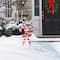 Glitzhome® 30" Metal Christmas Candy Cane Yard Stake